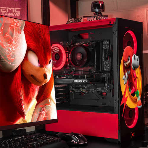 Xtreme Pc Gaming Geforce Rtx 4060 Amd Ryzen 7 5700 32gb Ssd 1tb Wifi Sonic Knuckles Ring