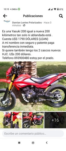 Imagen 15 de 19 de Yasuki Zanella Yumbo Motard 200 Cross Honda Yamaha Moto