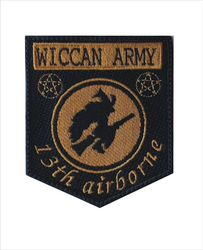 Wiccan Army 13th Airborne Parche Bordado Militar Coser