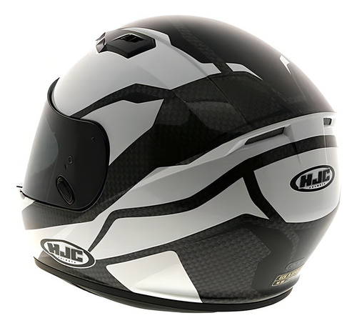 Casco de moto Hjc Cs 15 Sebka con pintura de carbono negro