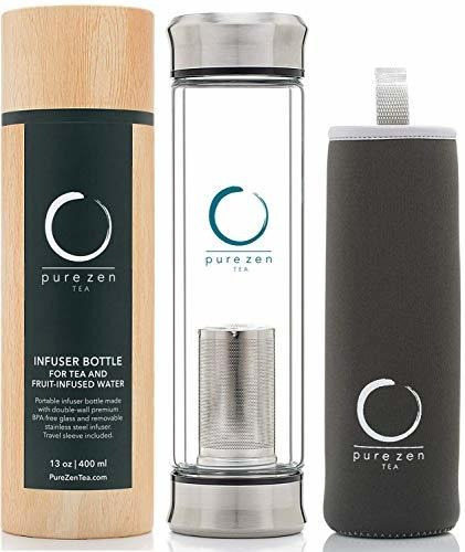 Vaso De Té Pure Zen Con Infusor, Sin Bpa, Doble Pared, Crist
