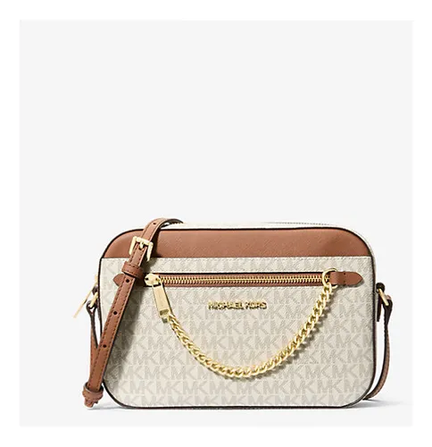 comprar Bolso Bandolera Jet Set De Michael Kors, Color Vainilla
