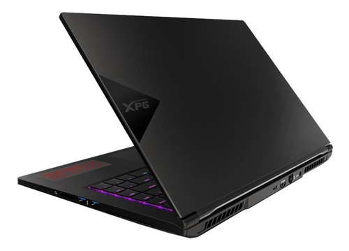 Imagen 5 de 5 de Laptop gamer XPG Xenia negra 15.6", Intel Core i7 9750H 32GB de RAM 1 TB SSD, NVIDIA GeForce RTX 2070 144 Hz 1920x1080px Windows 10 Home