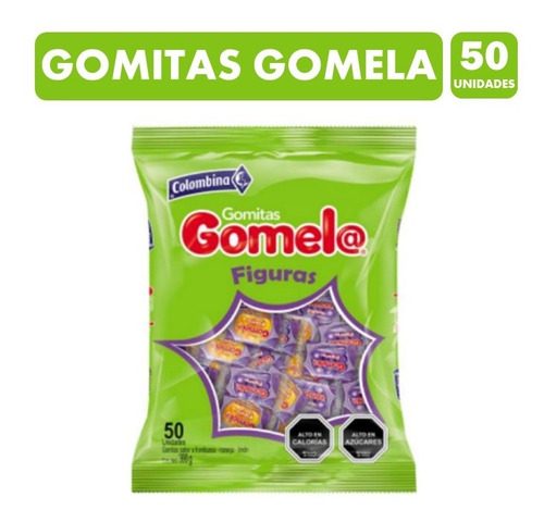Dulces Gomitas Gomela, Aros Ácidos, Colombina - 50 Unidades.