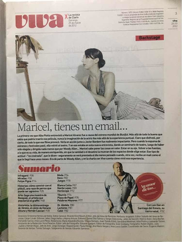 Revista Viva # 1873 25/03/2012 Cómic Altuna Casciari (Usado)