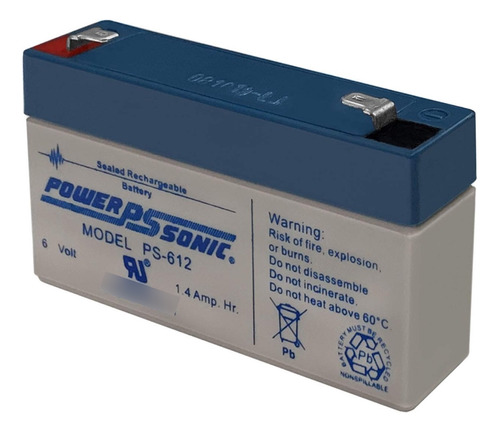 Bateria Power-sonic Ps-612 6 Volt 1.4ah Recargable