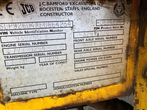 Imagen 18 de 20 de Tractoelevador Jcb 926 4x4