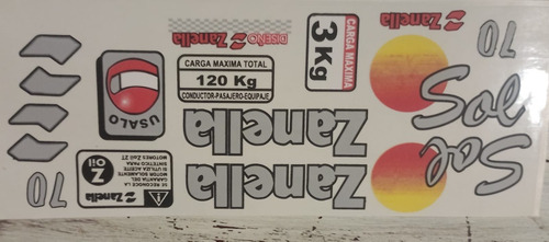 Calcomanías Marcas Ciclomotor Paquete Por 10 Unidades Varias