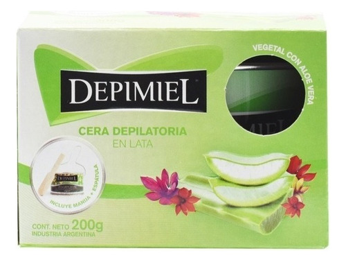 Depimiel Cera Depilatoria Natural En Lata C/espatula X 200gr