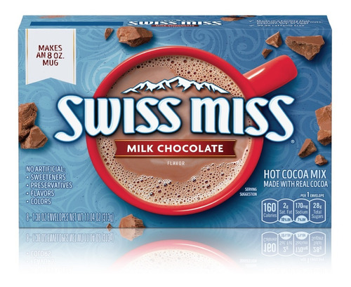 Swiss Miss Chocolate En Polvo 8 Sobres 39g (312 Gr )