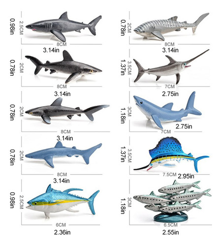 Adornos De Figuras De Animales, 10 Piezas, Minimodelo Simula