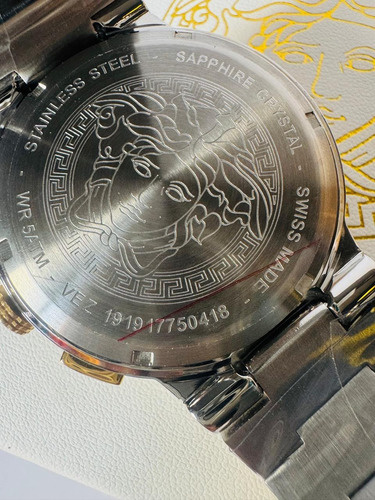 Reloj Pulsera Versace F Negro + Full Set Plateado Dorado Negro (Usado)