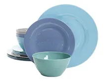 Comprar  Set De Vajilla De Melamina, Compatible Con Gibson Home 