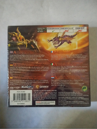 The Legend Spyro The Eternal Night Game Voy Advance