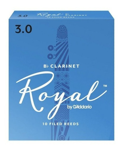 Caña Rico Royal Para Clarinete 3.0 (10 Unidades) Rcb1030