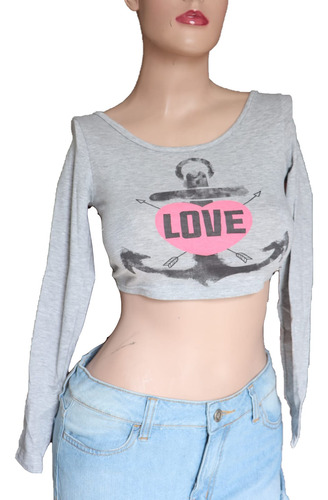 Hermosa Blusa Mujer Crop Top Juvenil