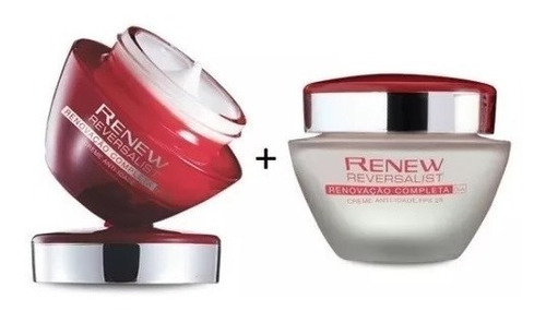 Kit Avon Renew Reversalist Creme Anti-idade Dia+noite 15gx15