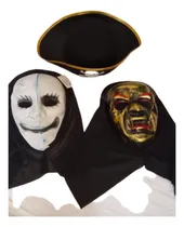 Comprar Set De 2 Máscaras Halloween Y Gorro Pirata