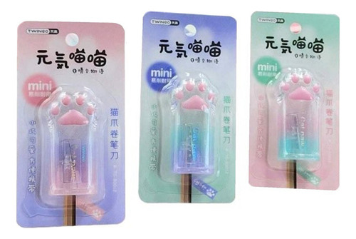 Sacapuntas Twingo Cat Paw Sea Colores Sacapuntas Kawaii