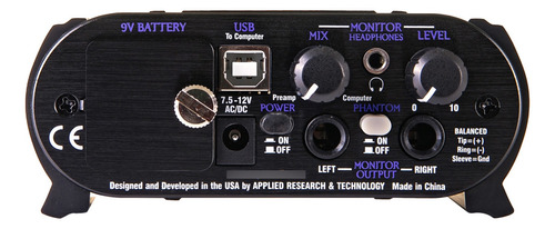 Art Usb Dual Pre Interface Áudio Usb Ñ Ssl Presonus M-audio