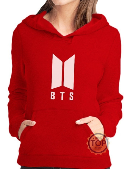 moletom bts vermelho