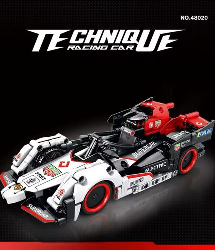Kit De Construcción Auto Deportivo De Carrera F1 Blanco