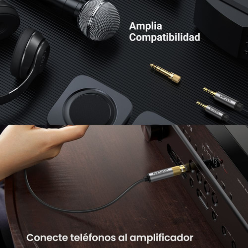 Adaptador Convertidor De Audio 3.5mm Hembra A 6.5mm Macho