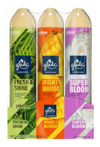 Glade 3pack Aerosoles Edición Limitada 1200ml