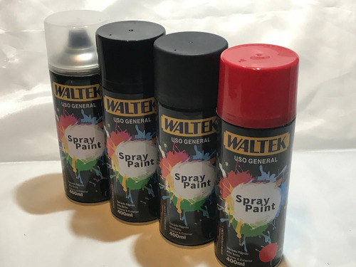 Pintura Aerosol Spray Esmalte Negro Mate Tubo .x 1 T420