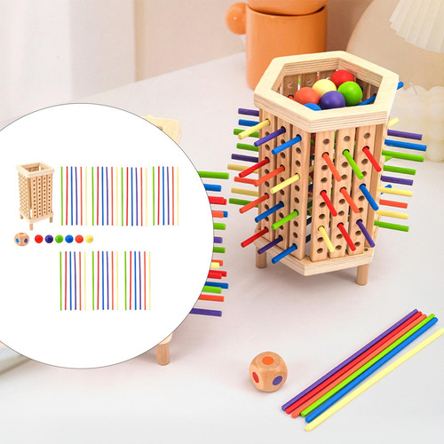 Juguete De Palo Para Niños, Juguete De Tablero De Cuadrado