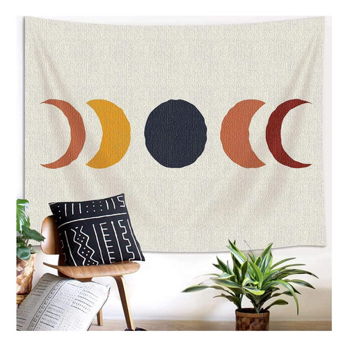 Jawo Boho Moon Phase Tapestry Vertical, Tapiz De Tapices De