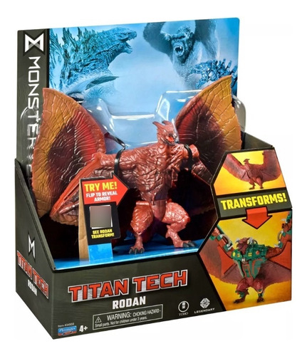 Godzilla Monsterverse Titan Tech Rodan Transformable Figura 