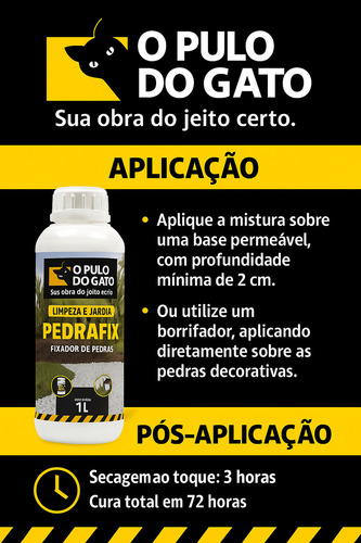 Fixador De Pedras Soltas 1l -pulo Dogato Pedra Fix Argamassa