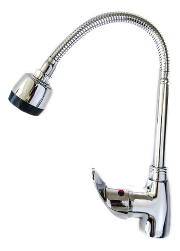 Monomando Para Lavabo Cuello Flexible Metalflu 60402