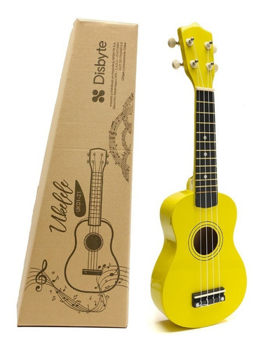 Imagen 7 de 10 de Ukelele De Madera Soprano Con Funda Manual Y Lecciones