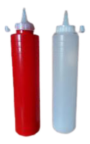 Salsero Dispensador De Salsas, Oprimible 500ml De 27 X 6 Cms
