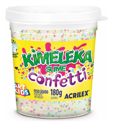 Slime Kimeleka Confeti 180g Cores St Cx.c/06