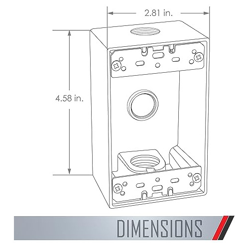 Caja Resistente Intemperie Sb350s, 1 Gang, (3) Salidas ...