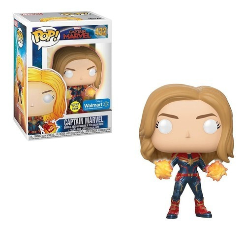 Funko Pop! Capitana Marvel #432 - Glow In The Dark - Walmart