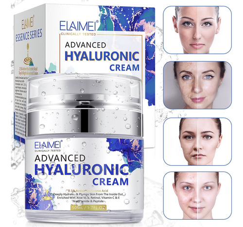 Ácido Hialurônico - Creme Facial Hidratante Para Cuidados Co