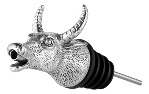 Alloy Animal Head Pourer Único Tapón De Botellas Bubalus