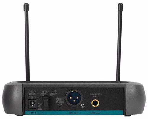 Micròfono Inalàmbrico De Mano Moon Mi01vm Vhf - Grey Music