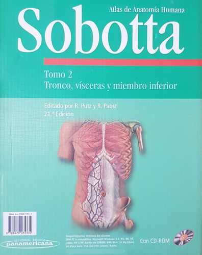 Atlas De Anatomia Humana (2 Tomos). Incluye Cd - Sobotta