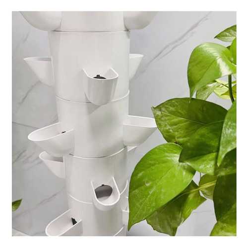 Sistema De Cultivo Torre Hidropónica 42 Plantas Luces Led