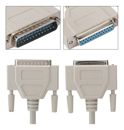 Cabo Serial Db25, Extensão De 25 Pinos, Linha De Dados