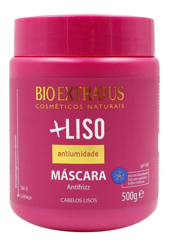 Máscara Bio Extratus +liso Antifrizz Antiumidade 500g