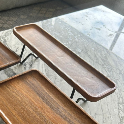 Wood Mexico Tabla Para Quesos Larga Con Base De Metal
