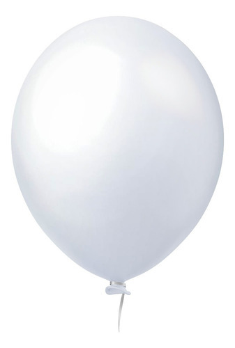 Bexiga Balão Liso 9 P/ Decoração De Festa C/ 30 Unidades Cor Branco