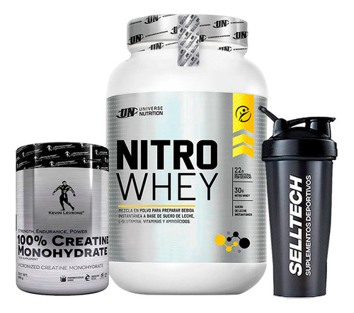 Nitro Whey 1.2kg Chocolate+creatina Kevin Levrone 500gr