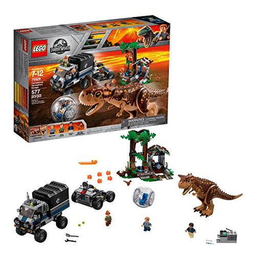 Juguete Lego Jurassic World Carnotaurus Gyrosphere Escape 75